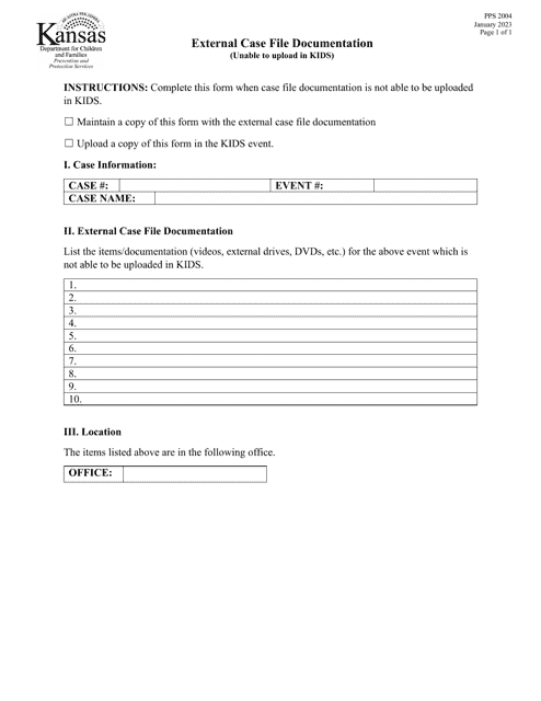 Form PPS2004  Printable Pdf