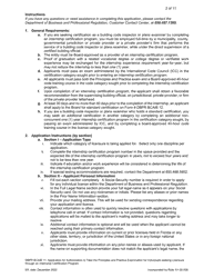 Form DBPR BCAIB11 Application for Authorization to Take the Principles and Practice Examination for Individuals Seeking Licensure Through an Internship Certification Program - Florida, Page 2