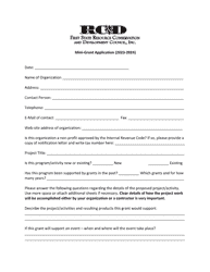 RC&amp;d Mini-Grant Application Form - Delaware