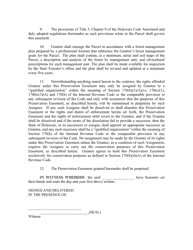 Forestland Preservation Easement Agreement - Delaware, Page 3