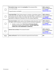 Pawnbroker Amendment Application - Ohio, Page 7