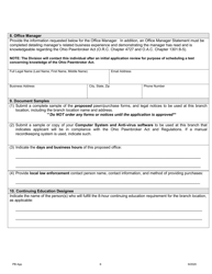 Pawnbroker Branch Office Application - Ohio, Page 7