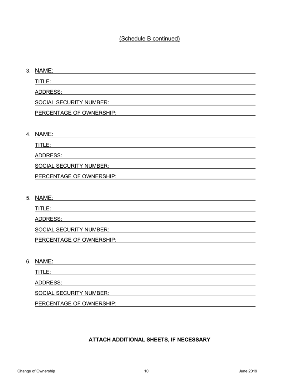 Pawnbroker Change of Ownership Application - Ohio, Page 11