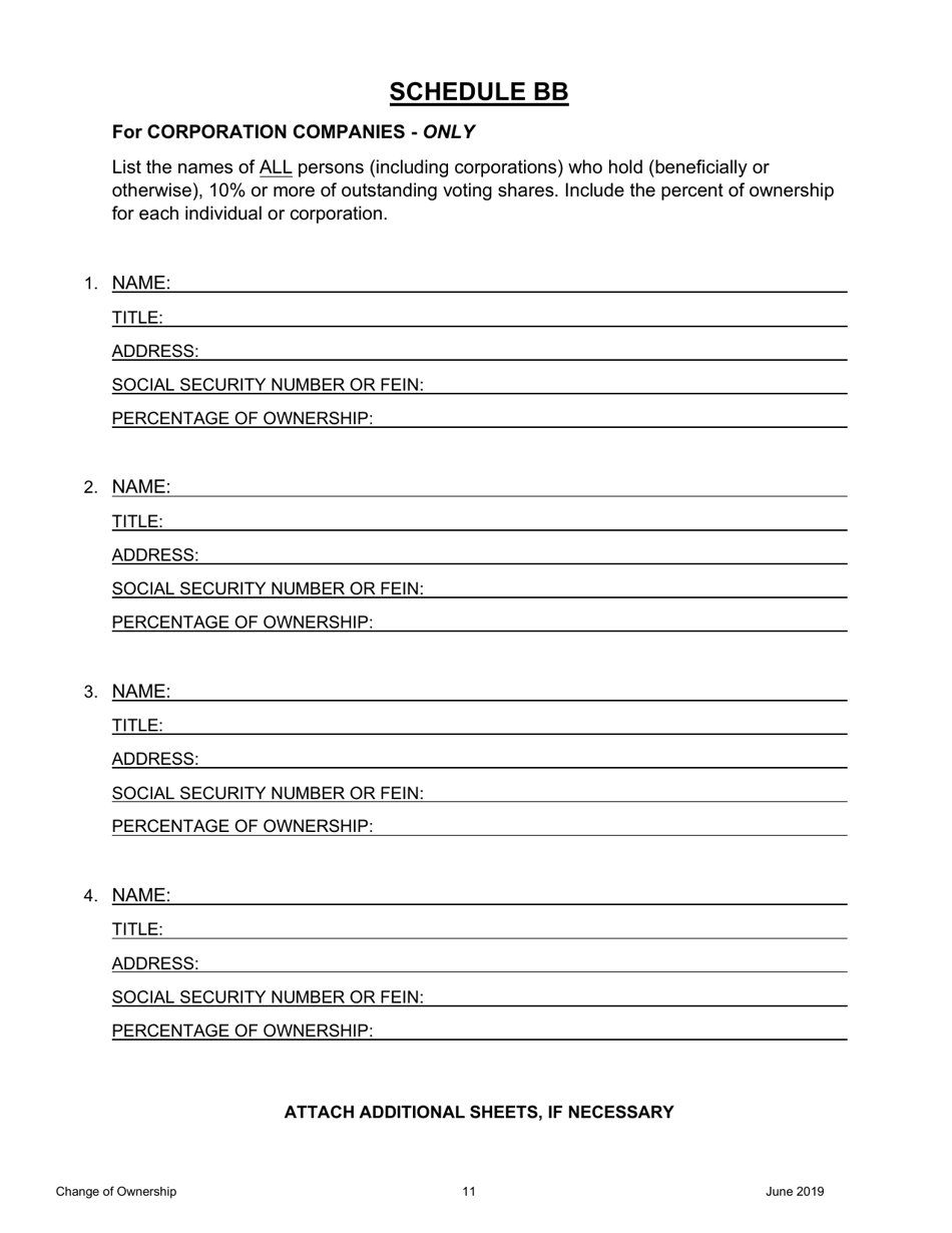 Pawnbroker Change of Ownership Application - Ohio, Page 12