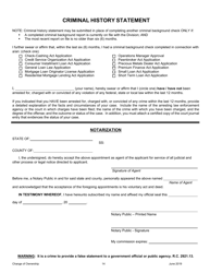 Pawnbroker Change of Ownership Application - Ohio, Page 15