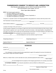 Pawnbroker Main Office Application - Ohio, Page 24