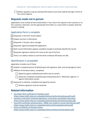 Checklist for Homeless Youth Birth Certificate Applications - Minnesota, Page 2