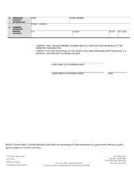 Form REPL-21-0003 Cemetery Endowment Care Trust Distribution Selection Form - Ohio, Page 2