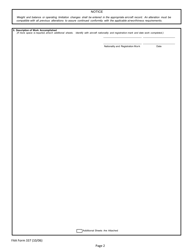 FAA Form 337 Major Repair and Alteration (Airframe, Powerplant, Propeller, or Appliance), Page 3