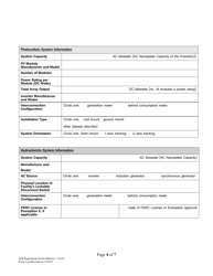 Net-Metering Registration Form - Vermont, Page 4
