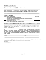 Form PWS266 (IL532-2626) Illinois EPA Public Notice Certification and Self-assessment - Illinois, Page 2