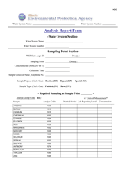 Document preview: Ioc Analysis Report Form - Illinois