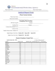 Ioc Analysis Report Form - Illinois