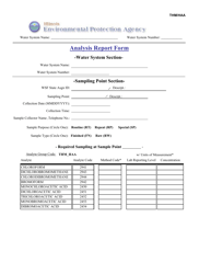 Document preview: Thm/Haa Analysis Report Form - Illinois