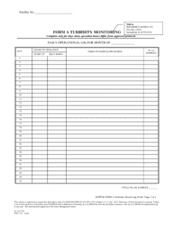 Form A (WPC714; IL532 2732) Turbidity Monitoring Report - Illinois, Page 2