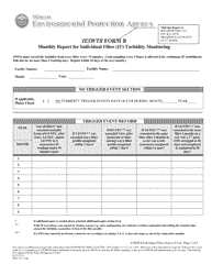 Form B (WPC715; IL532 2733) Monthly Report for Individual Filter (If) Turbidity Monitoring for Large Surface Waters - Illinois