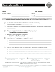 Document preview: Form PCR-102A Phase Advancement Application for Phase Ii - County of Fresno, California