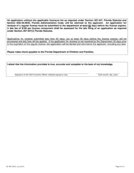 Form CF-MH4024 Application for Licensure to Provide Substance Use Services - Florida, Page 3