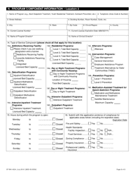 Form CF-MH4024 Application for Licensure to Provide Substance Use Services - Florida, Page 8