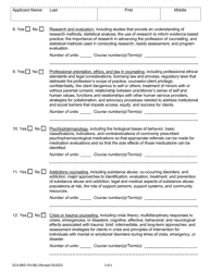 Form DCA BBS37A-662 Professional Clinical Counselor Degree Program Certification - Out-of-State Degree - California, Page 3