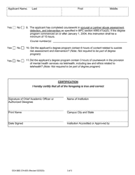 Form A (DCA BBS37A-600) Associate Marriage and Family Therapist in-State Degree Program Certification - California, Page 3