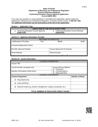 Form DBPR VM8 Continuing Education Course Approval Application - Florida, Page 3
