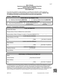 Form DBPR VM2 Application for Registration of a Veterinary Premise - Florida, Page 4