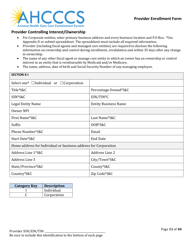 Provider Enrollment Form - Arizona, Page 11