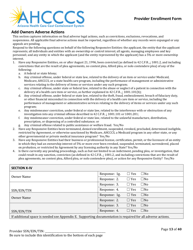 Provider Enrollment Form - Arizona, Page 13