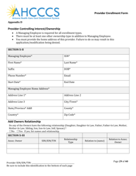 Provider Enrollment Form - Arizona, Page 29