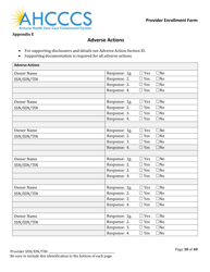 Provider Enrollment Form - Arizona, Page 30