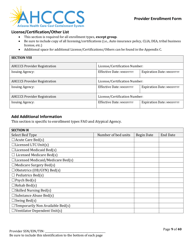 Provider Enrollment Form - Arizona, Page 9