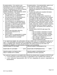 Form DE-112 Authorized Representative - Arizona, Page 2