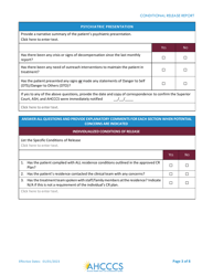 Conditional Release Report - Arizona, Page 3