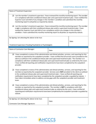 Conditional Release Report - Arizona, Page 7