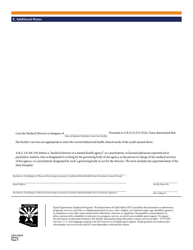 Form CSO-1363A Outpatient Assessment Report - Arizona, Page 4