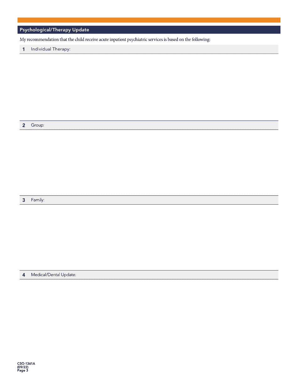 Form CSO-1361A 60 Day Review of Residential / Psychiatric Treatment Services - Arizona, Page 3