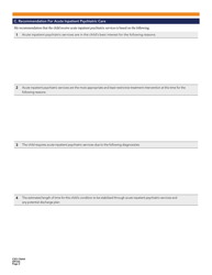 Form CSO-1364A Inpatient Assessment Report - Arizona, Page 2