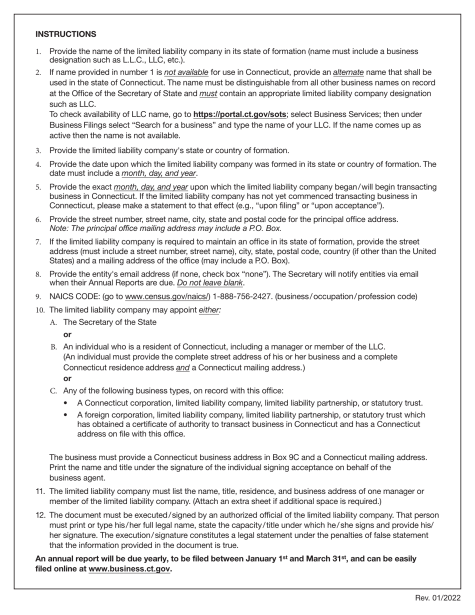 Foreign Registration Statement - Limited Liability Company - Connecticut, Page 4