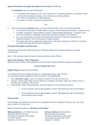Combined Certificate of Reinstatement and Annual Report - Limited Liability Company - Domestic - Connecticut, Page 5