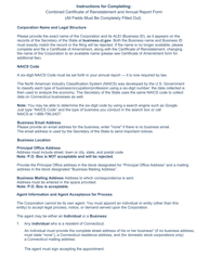 Combined Certificate of Reinstatement and Annual Report - Corporation - Stock and Nonstock - Connecticut, Page 4