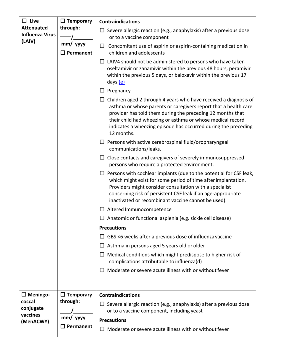 Student Medical Exemption Certificate for Required Immunizations - Connecticut, Page 4