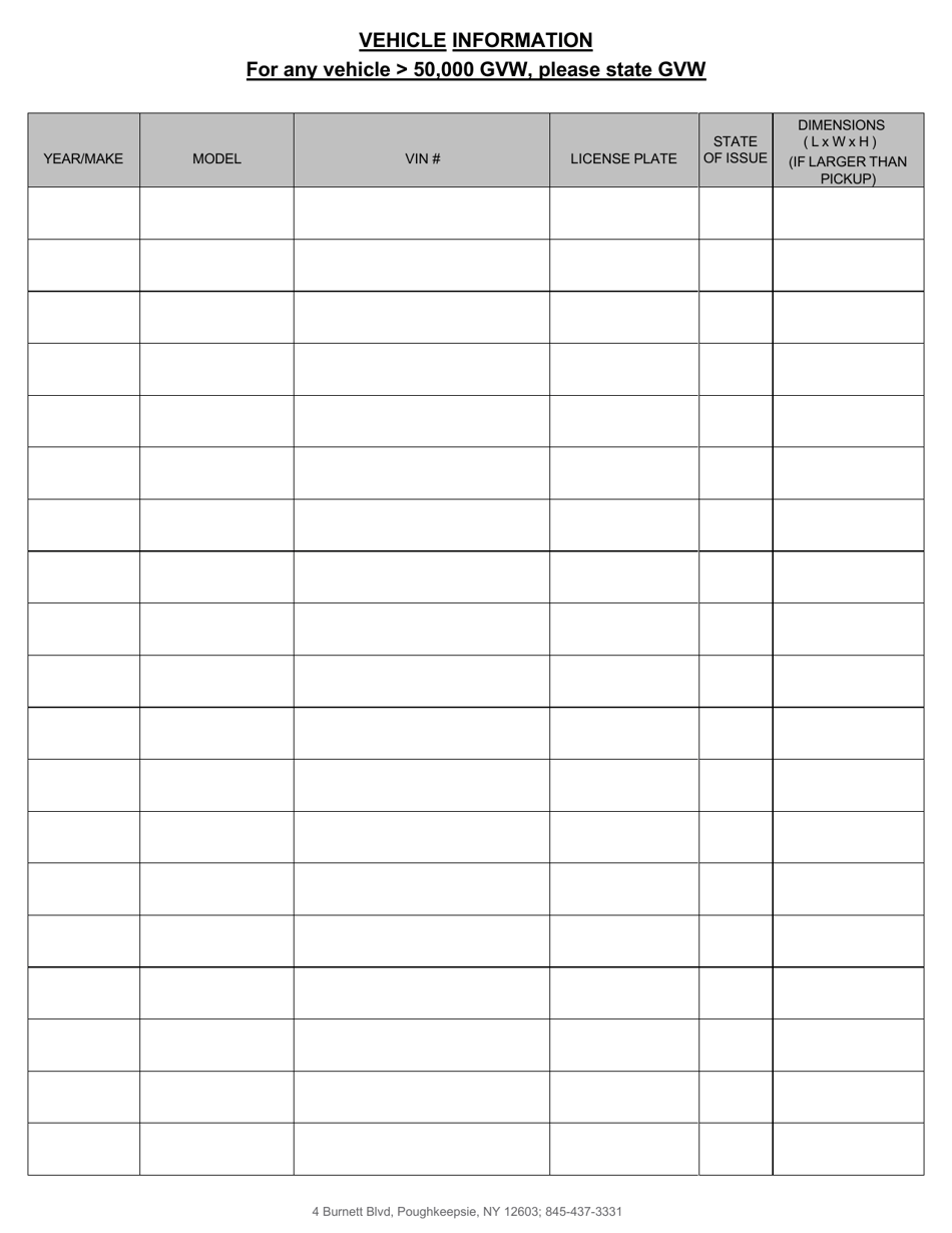 Region 8 Restricted Vehicle Application - New York, Page 3