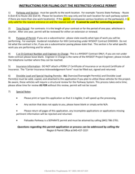 Region 8 Restricted Vehicle Application - New York, Page 4