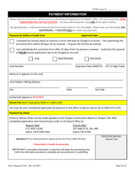 Active License Status Request Form - Oregon, Page 3