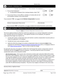 Flagging Contractor License Application for Limited Liability Partnership (LLP ) or Limited Partnership (Lp) - Oregon, Page 7