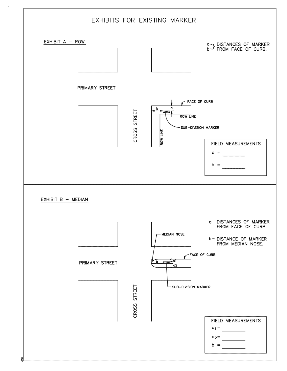 Subdivision Marker Application Form - City of Houston, Texas, Page 6
