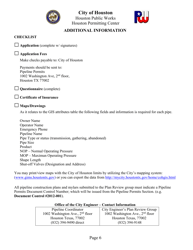 Pipeline Street Crossing Permit Application Package - City of Houston, Texas, Page 6