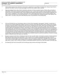 Form RW-1302 Consent to Common Use Agreement - California, Page 2