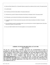 Form CLK/CT.150 Plaintiff Statement - Miami-Dade County, Florida, Page 2
